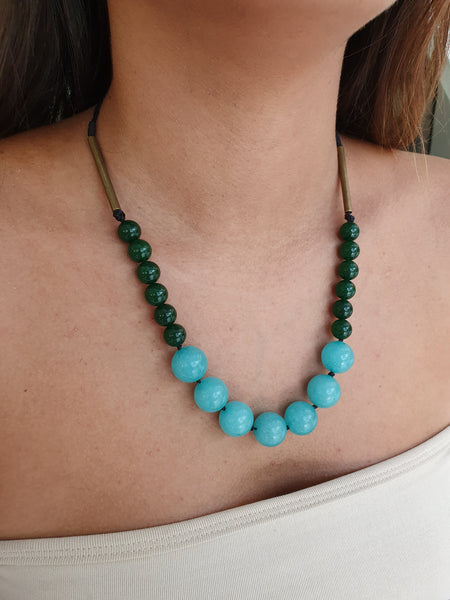 Colar pedras feminino artesanal